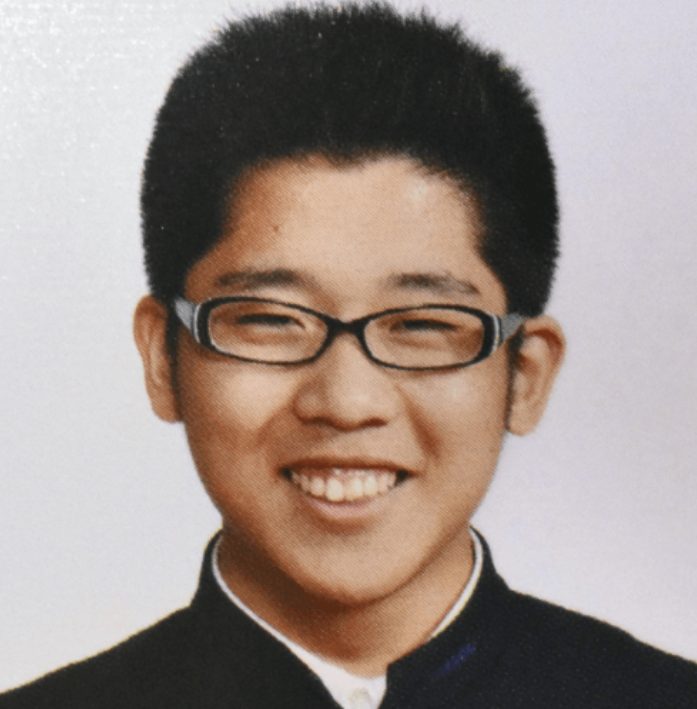 服部恭太の中学時代の顔画像